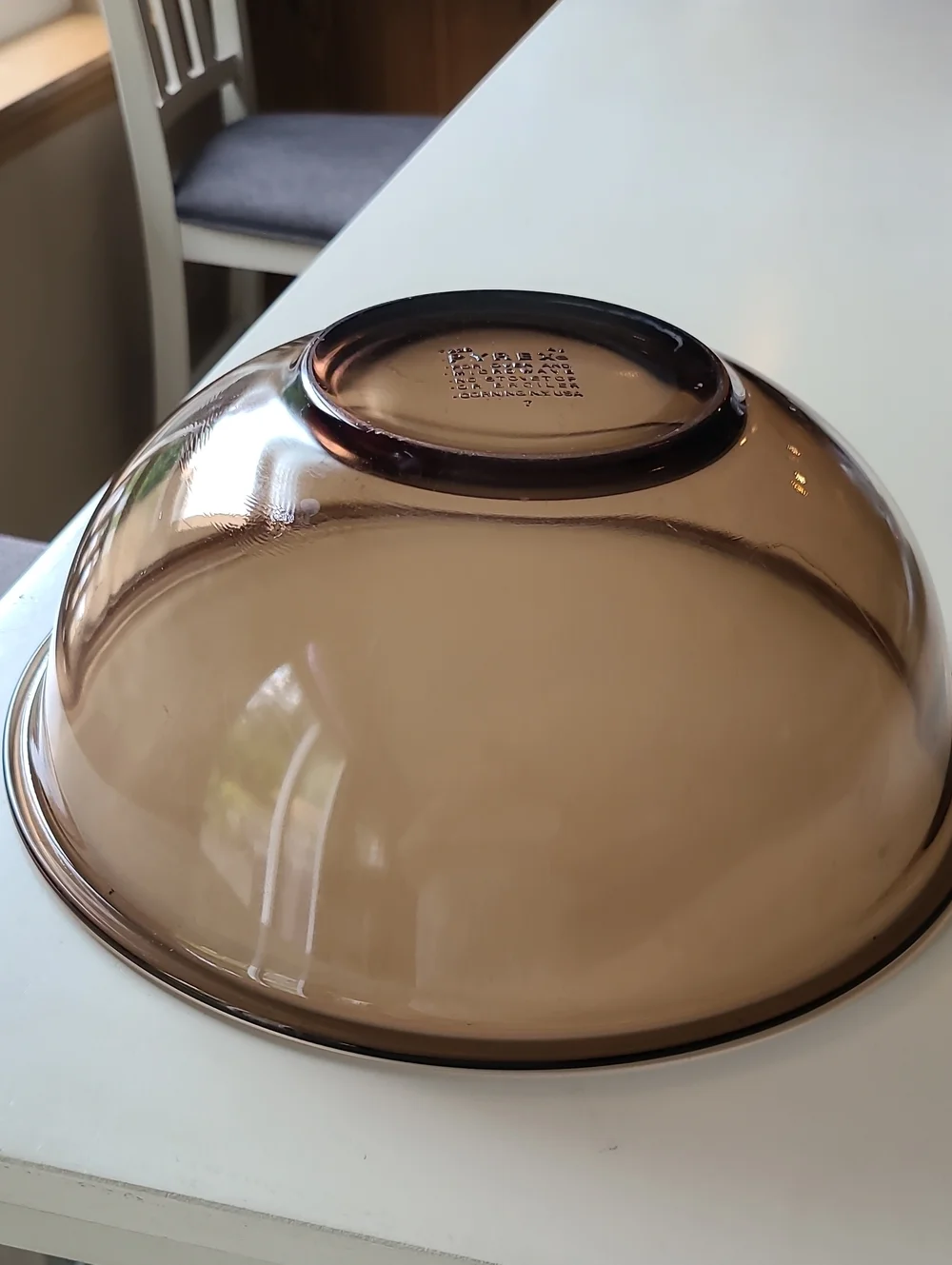 Pyrex Smoky Brown Glass Mixing Bowl